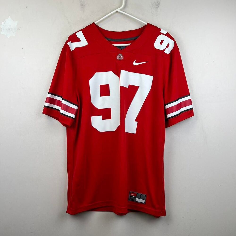 Joey Bosa Nike Ohio State Buckeyes Red Football Jersey Size L